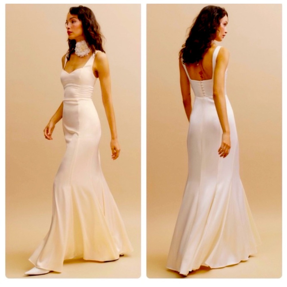 Reformation Payton Silk Wedding
Dress Size 4